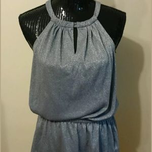 Calvin Klein Gray Sparkle Sleeveless Top